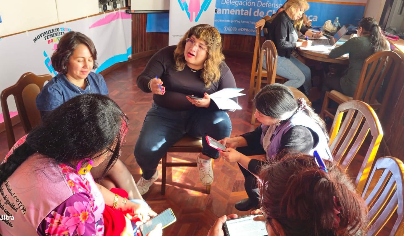 Registro comunitario del Movimiento Trans Feminista Bolivia